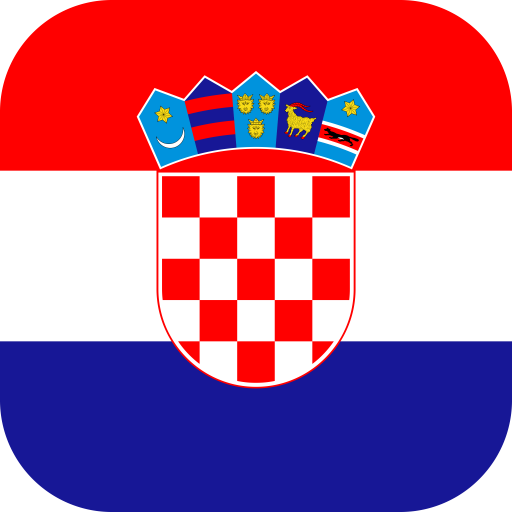 Flag of Croatia Flat Round Corner 512x512 1